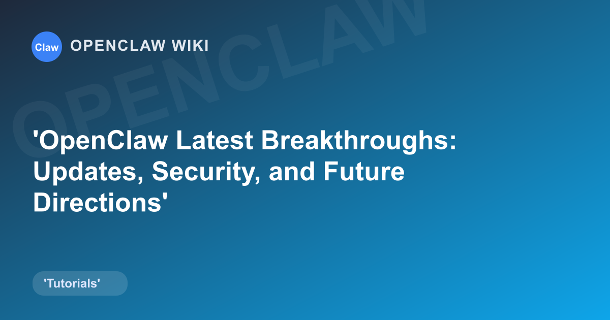 Dive into the recent developments of OpenClaw, the popular open-source AI agent framework, including major updates, security enhancements, and community insights.