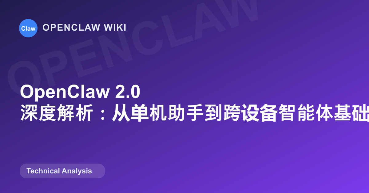 2026 年 8 月 31 日，OpenClaw 2.0（v2026.8.1）正式发布。933 位贡献者、16,000+ PR、引导式安装、575ms 重写的浏览器控制台、SQLite 会话存储与共享多人会话——本文拆解这次「龙虾史最大更新」到底改了什么，以及对自托管 AI 玩家意味着什么。