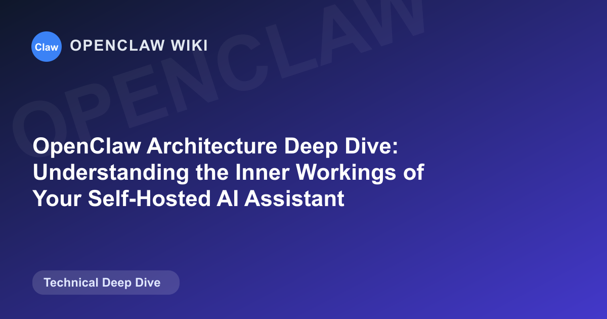Comprehensive analysis of OpenClaw's sophisticated architecture, security model, and technical implementation. Learn how this self-hosted AI assistant framework works with our expert technical overview.